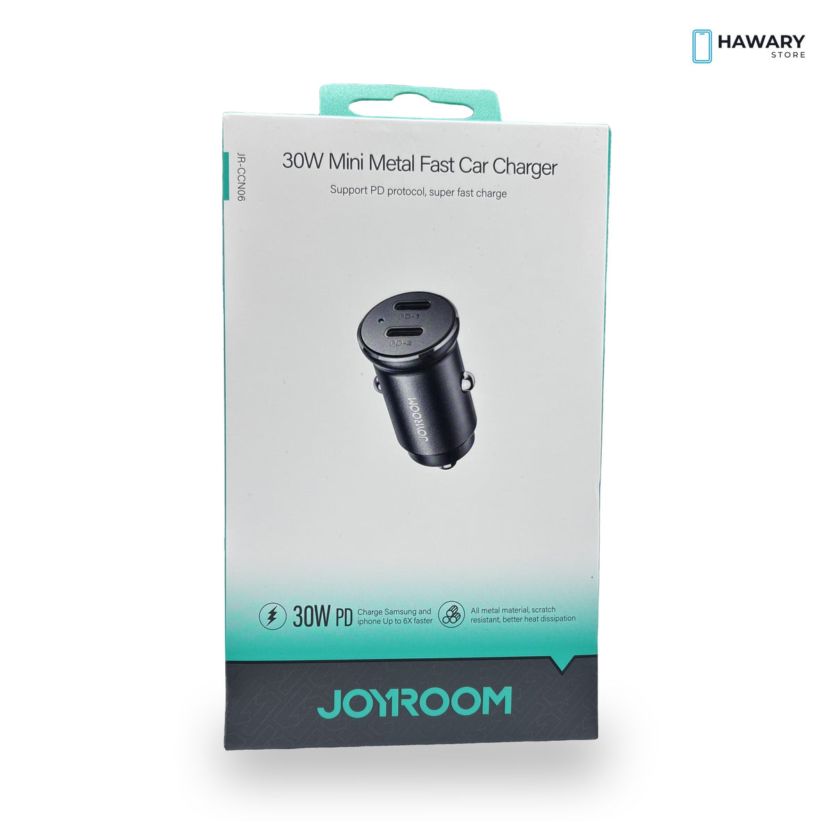 Joyroom JR-CCN06 – 30W Mini Metal Car Charger – Hawary Store
