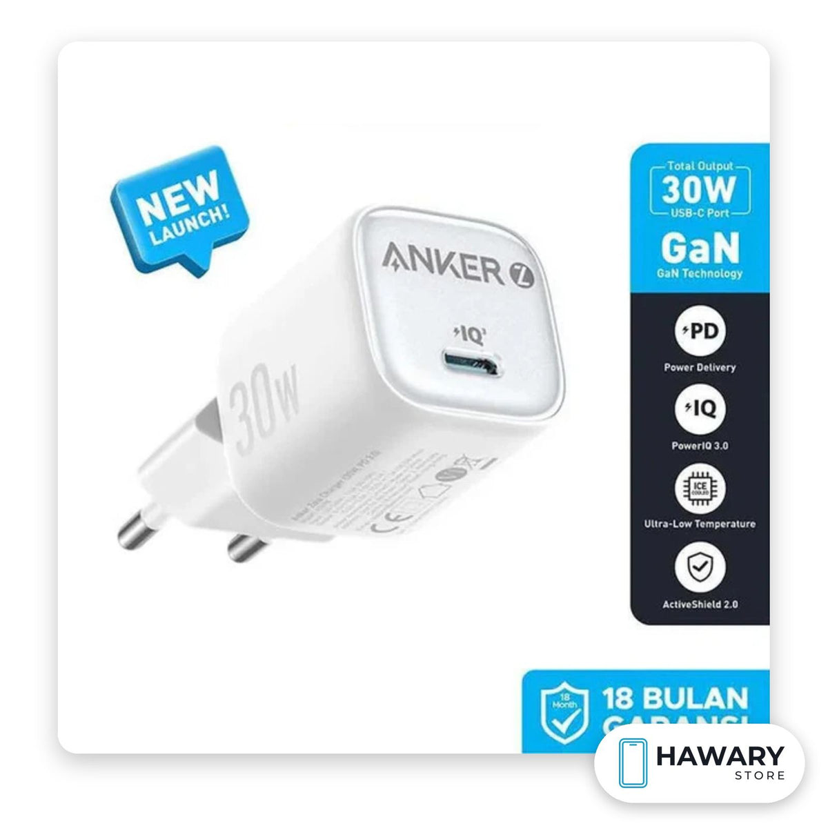 Anker Zolo 30W USB-C Charger (A2698)