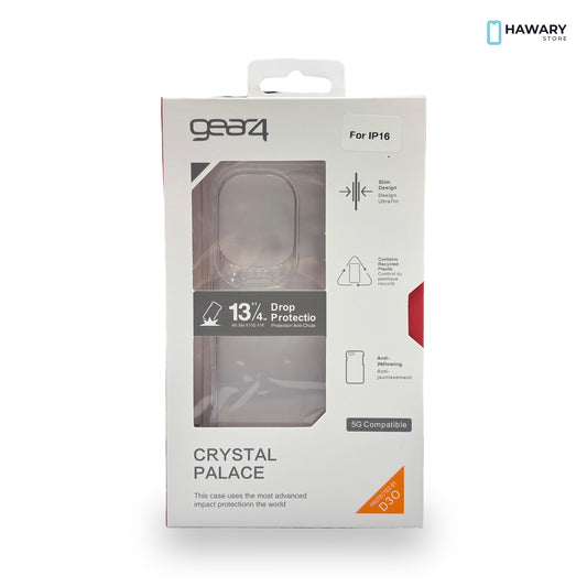 Gear4 Crystal Palace clear case for iPhone 16, in box – Hawary Store