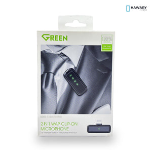 Green Lion – 2-in-1 Wireless Clip-On Microphone