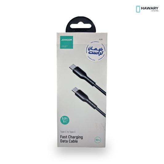 Joyroom A26 – USB-C to USB-C Cable 60W 1m – Hawary Store