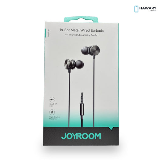Joyroom JR-EW03 – Metal In-Ear Wired Earbuds 3.5mm – Hawary Store