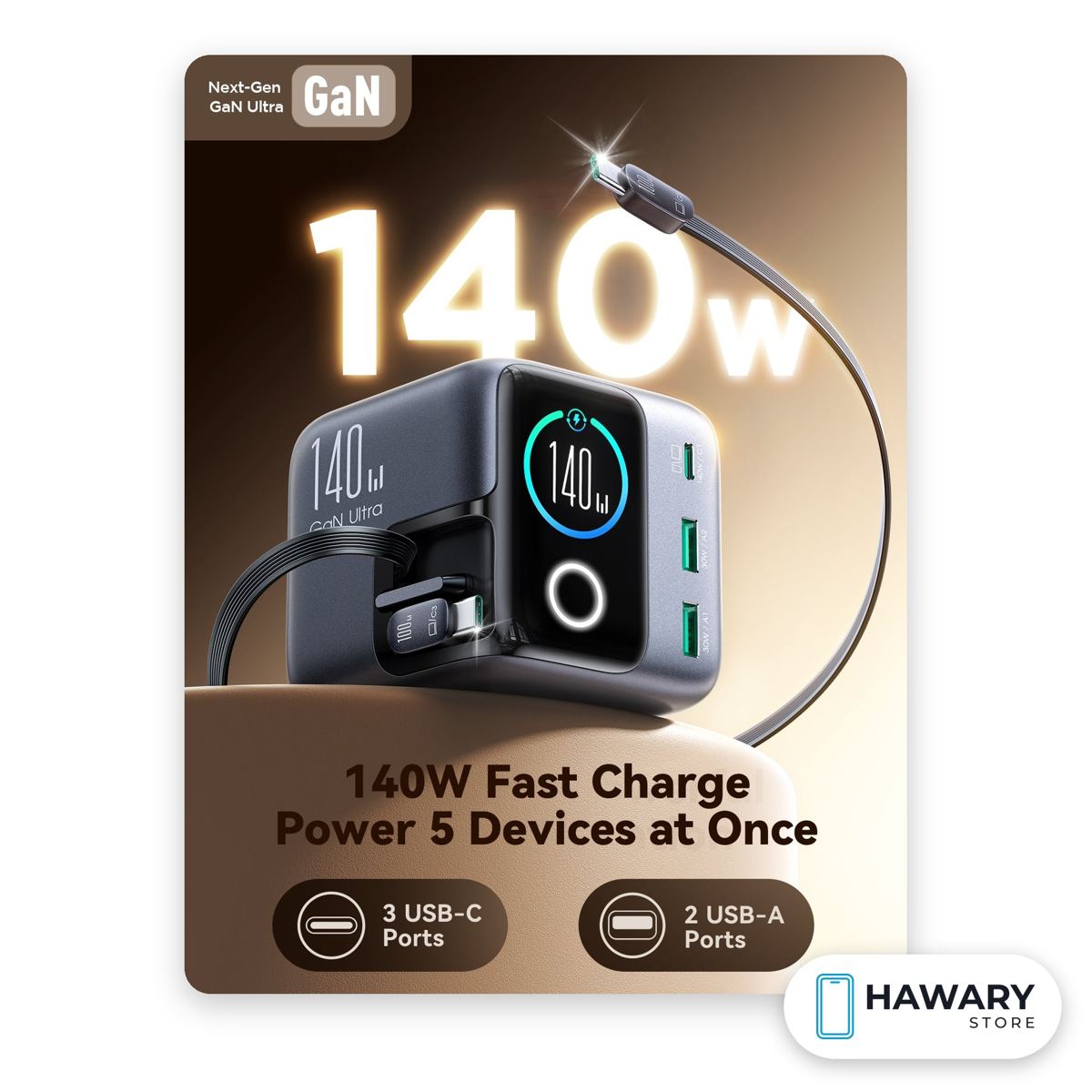 Joyroom JR-TRD01 Podix 140W desktop GaN charger