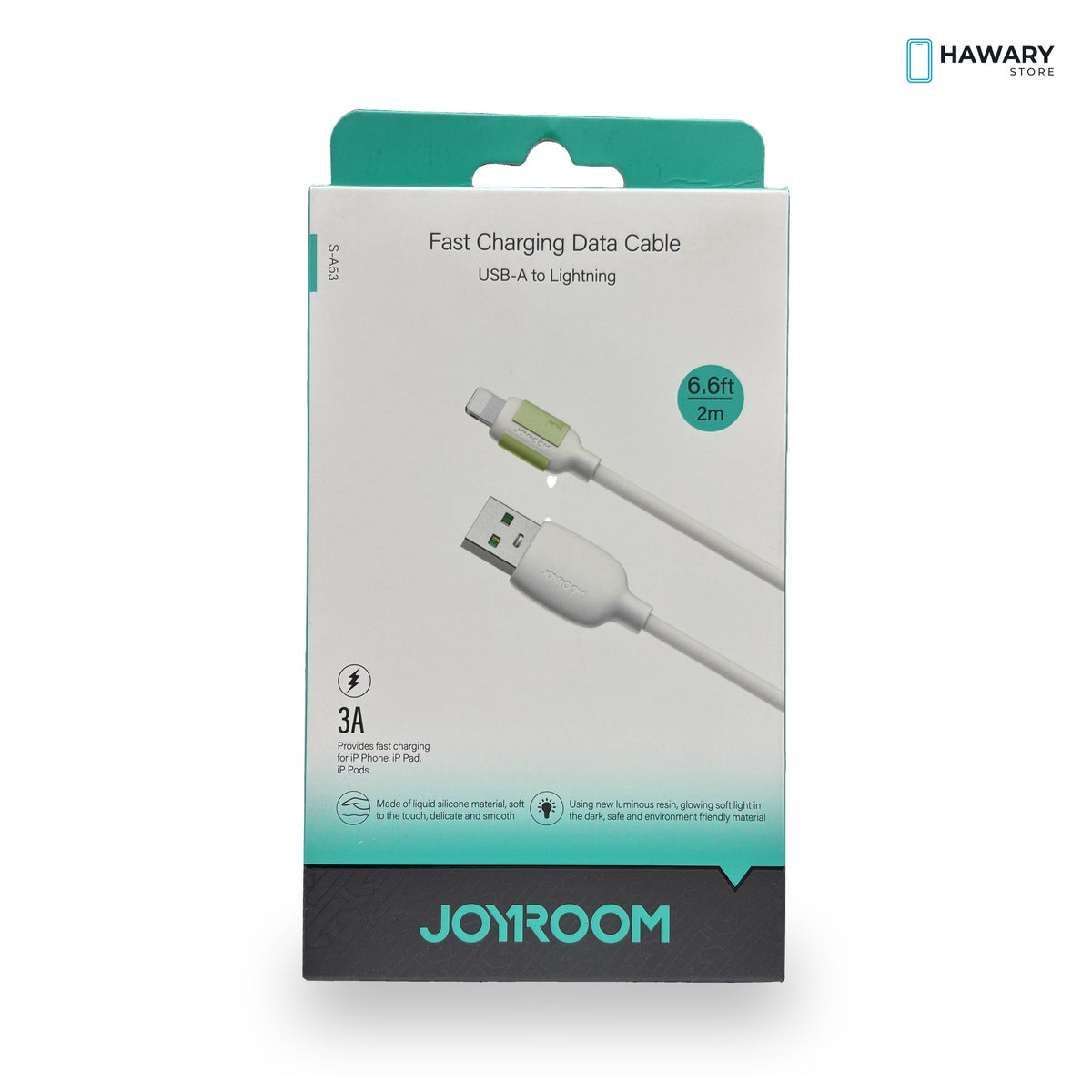 Joyroom S-A53 – USB-A to Lightning Cable 2m – Hawary Store