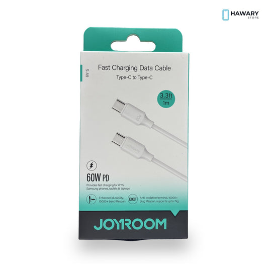 Joyroom S-A9 – USB-C to USB-C Cable 60W 1m – Hawary Store