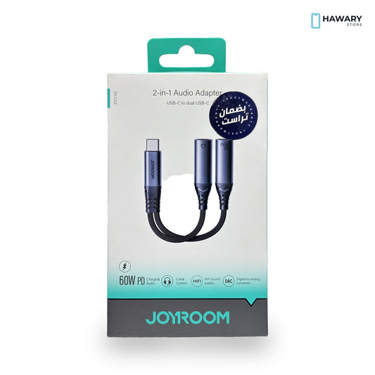 Joyroom SY-C03 – USB-C Audio & Charging Adapter – Hawary Store